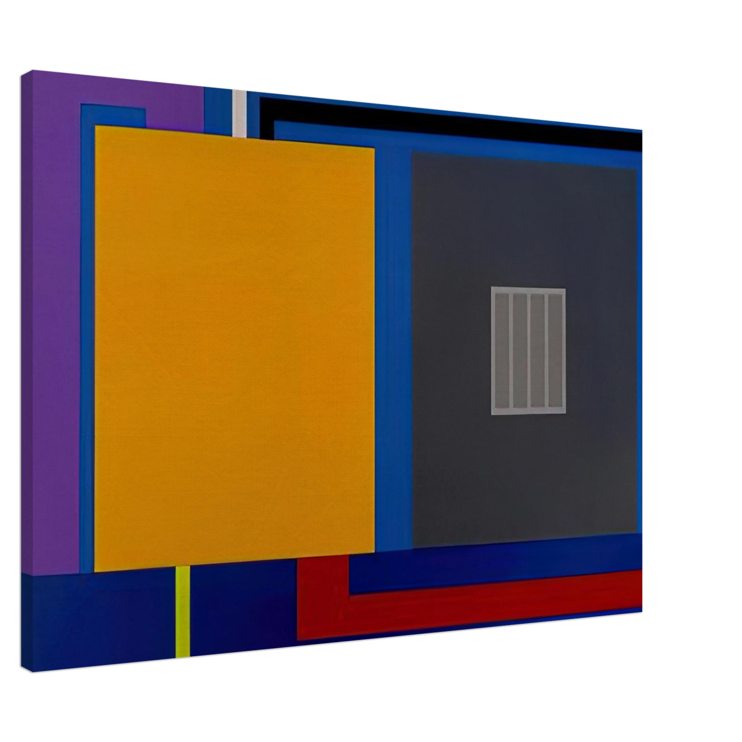 Peter Halley - A Perfect World - 1993 Canvas - 20x30 cm / 8x12 inches-canvas