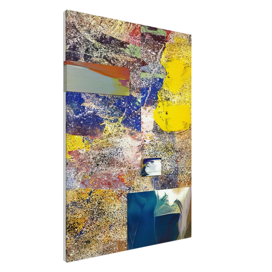 Sam Gilliam - Remembering Girls Ajar Canvas - 20x30 cm / 8x12 inches-canvas