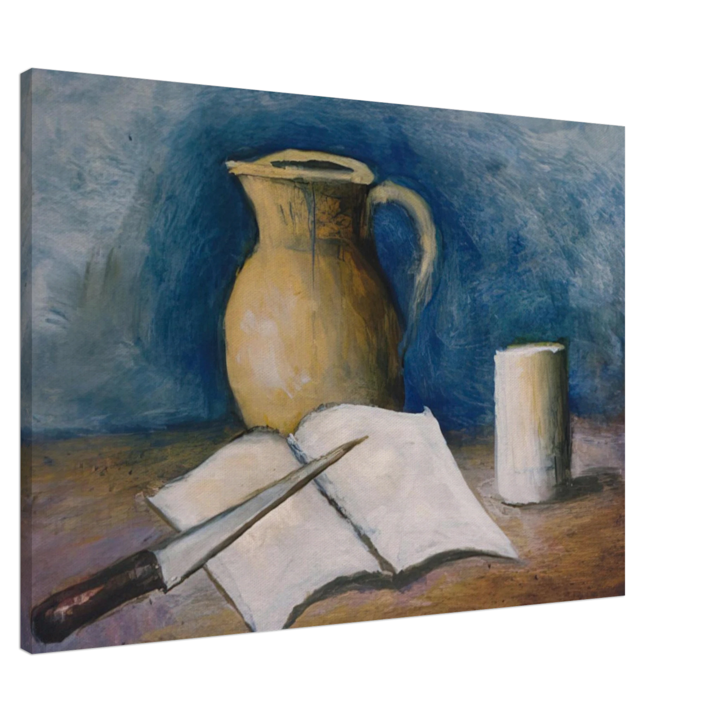 Carlo Carra - NATURA MORTA Canvas - 20x30 cm / 8x12 inches-canvas