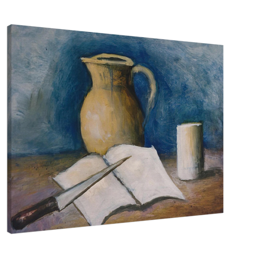 Carlo Carra - NATURA MORTA Canvas - 20x30 cm / 8x12 inches-canvas