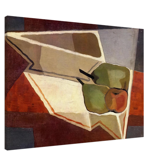 Juan Gris - FRUIT WITH BOWL 1926 Canvas - 20x30 cm / 8x12 inches-canvas