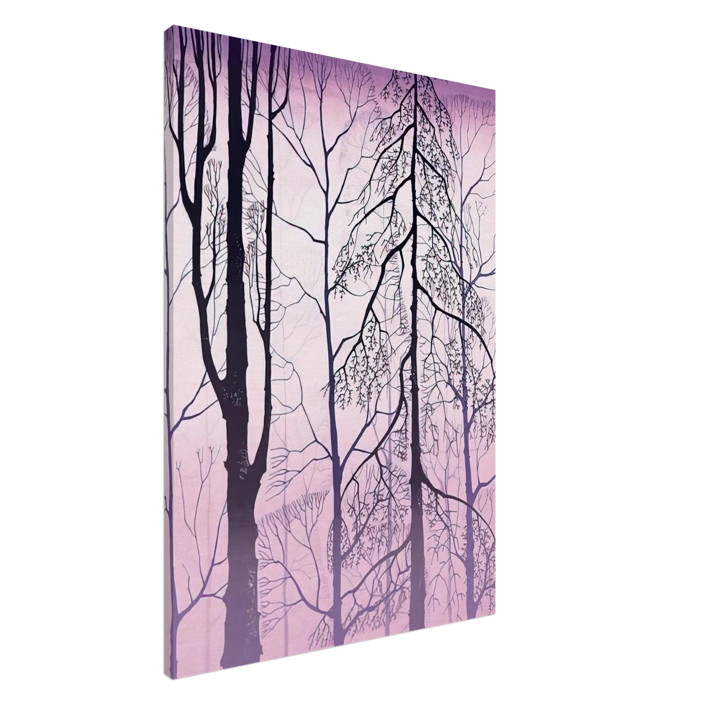 Eyvind Earle - Winter woods Canvas - 20x30 cm / 8x12 inches-canvas