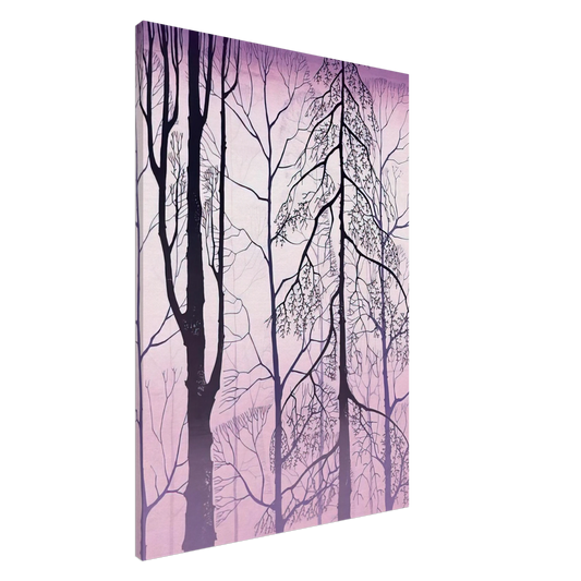 Eyvind Earle - Winter woods Canvas - 20x30 cm / 8x12 inches-canvas