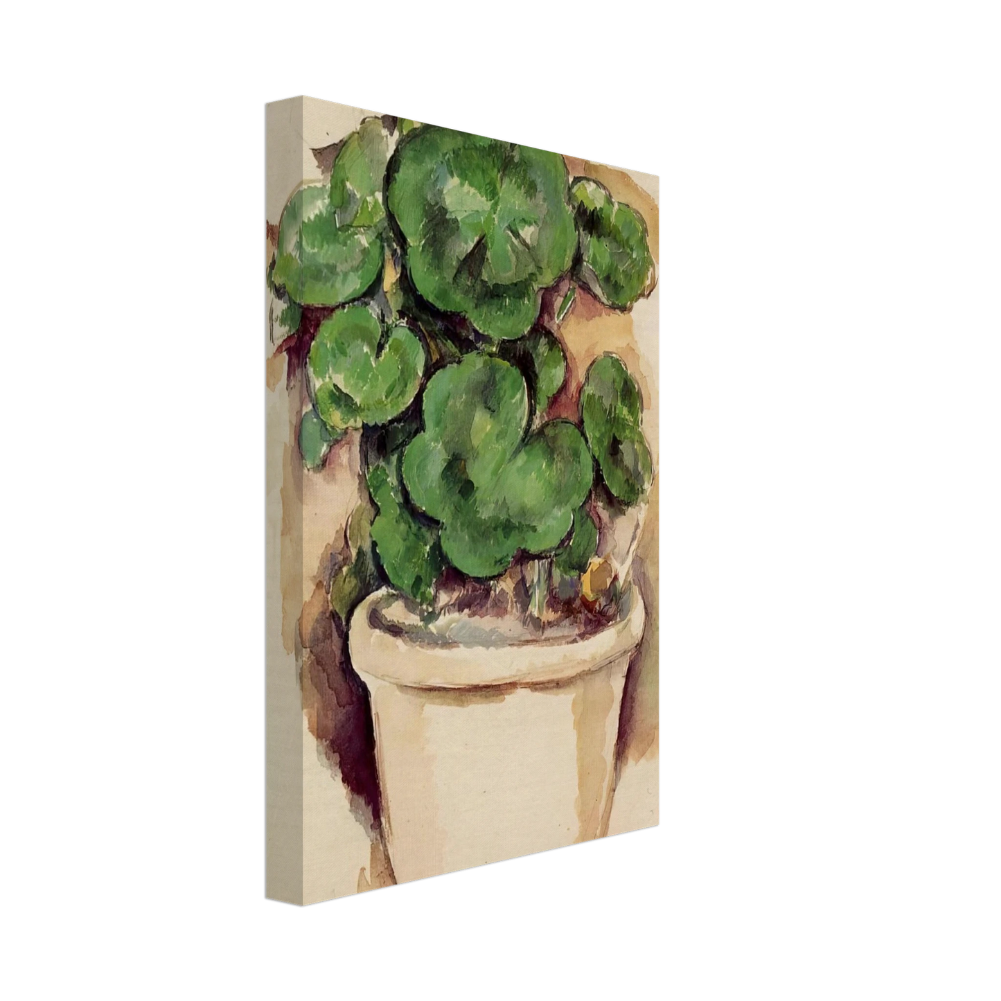 Paul Cezanne - Pot of Geraniums Canvas - 70x100 cm / 28x40 inches-canvas