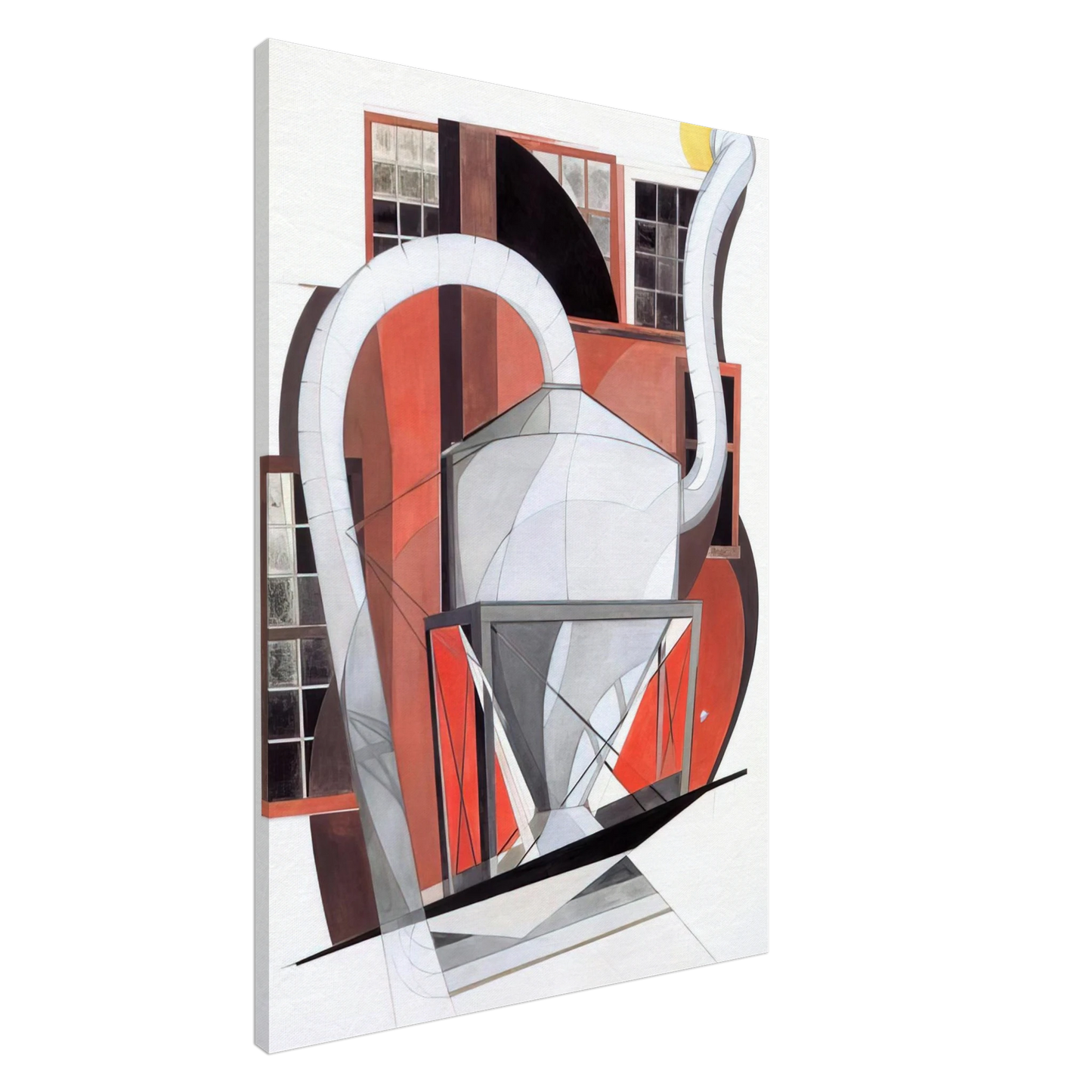 Charles Demuth - Machinery - 1920 Canvas - 20x30 cm / 8x12 inches-canvas