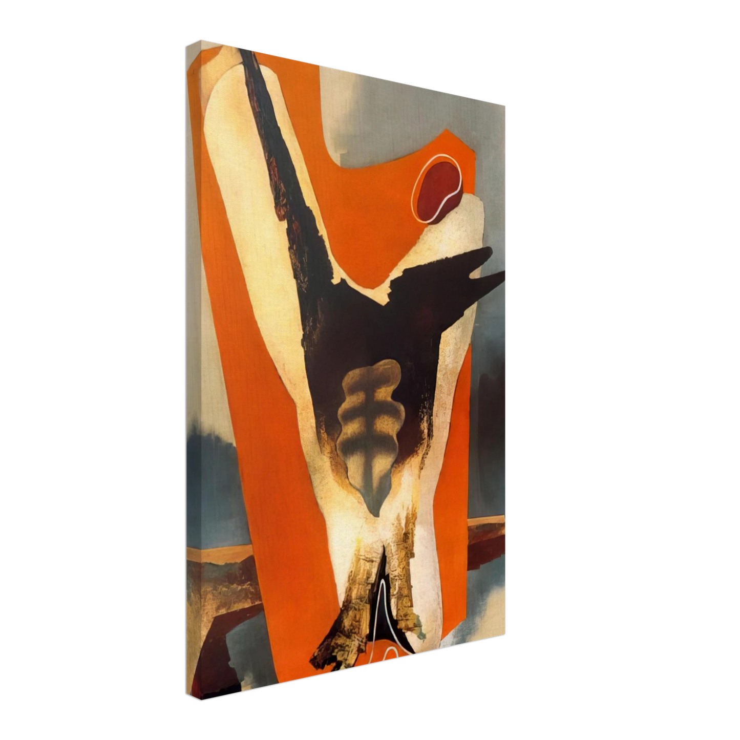 Enrico Prampolini - THE FUNERAL OF ROMANTICISM AESTHETIC TRANSFIGURATION 1934 Canvas - 70x100 cm / 28x40 inches-canvas