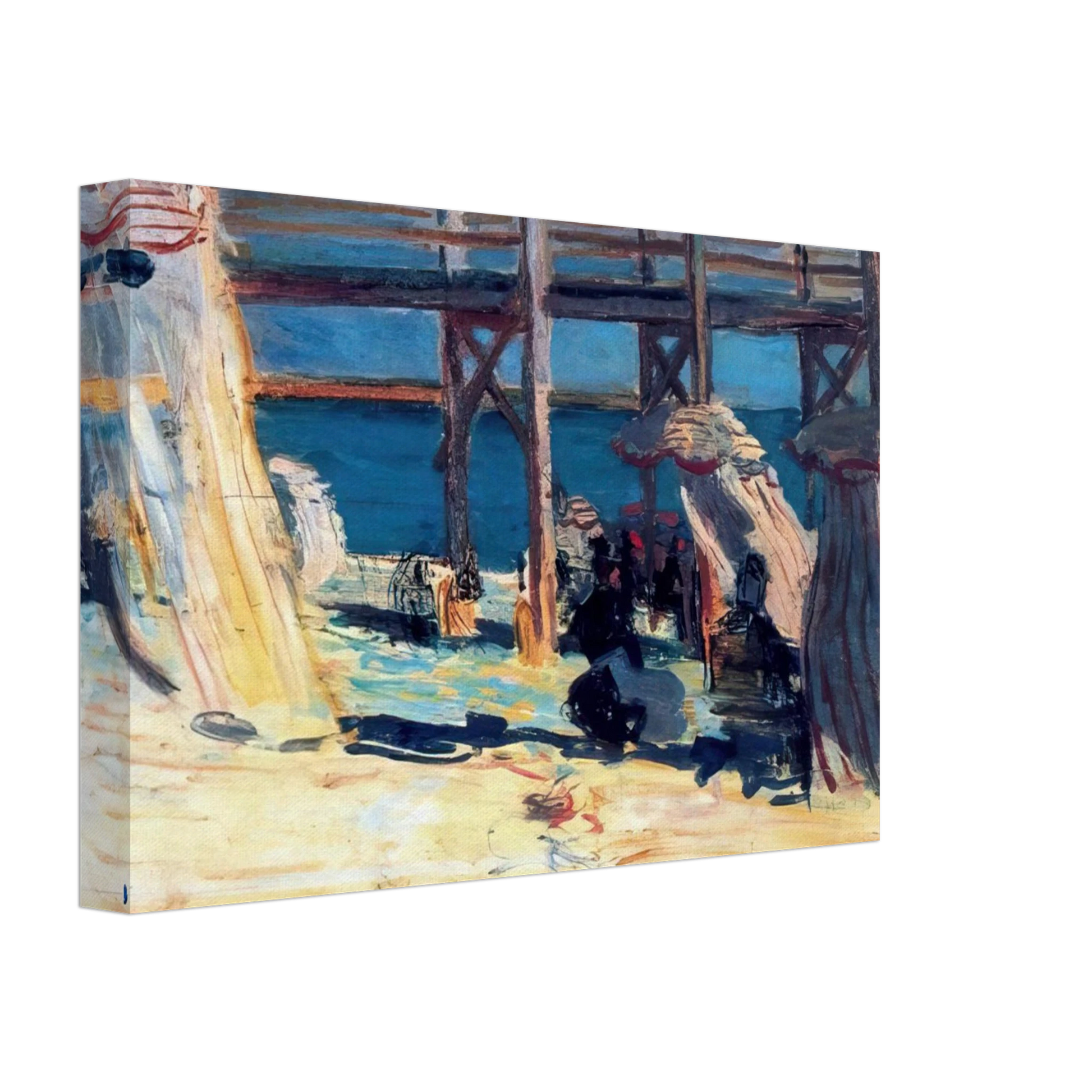 Raoul Dufy - SANDY BEACH OF SAINTE ADRESSE Canvas - 40x60 cm / 16x24 inches-canvas