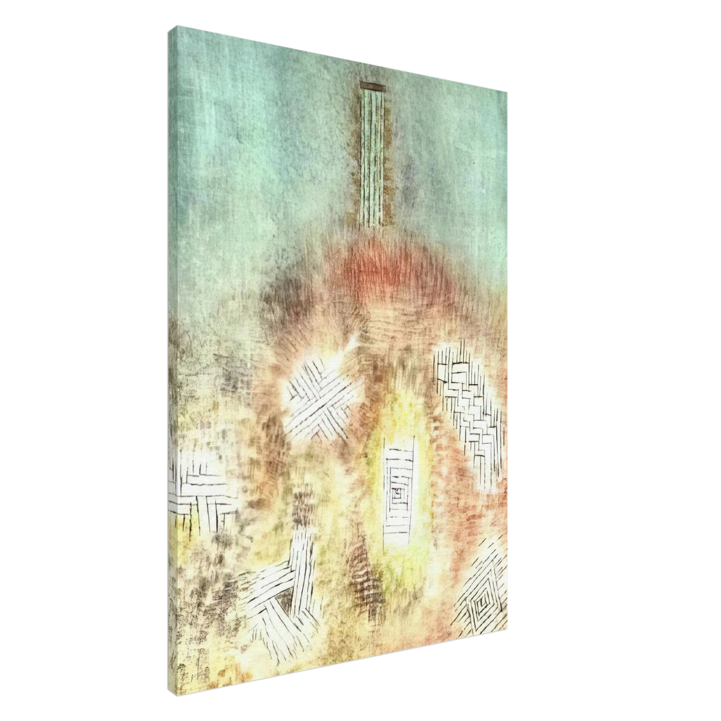 Paul Klee - THE COLUMN 1926 Canvas - 20x30 cm / 8x12 inches-canvas