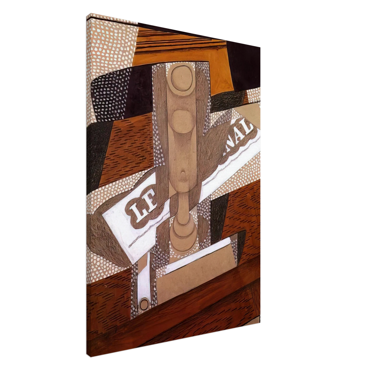 Juan Gris - THE PIPE 1916 Canvas - 20x30 cm / 8x12 inches-canvas