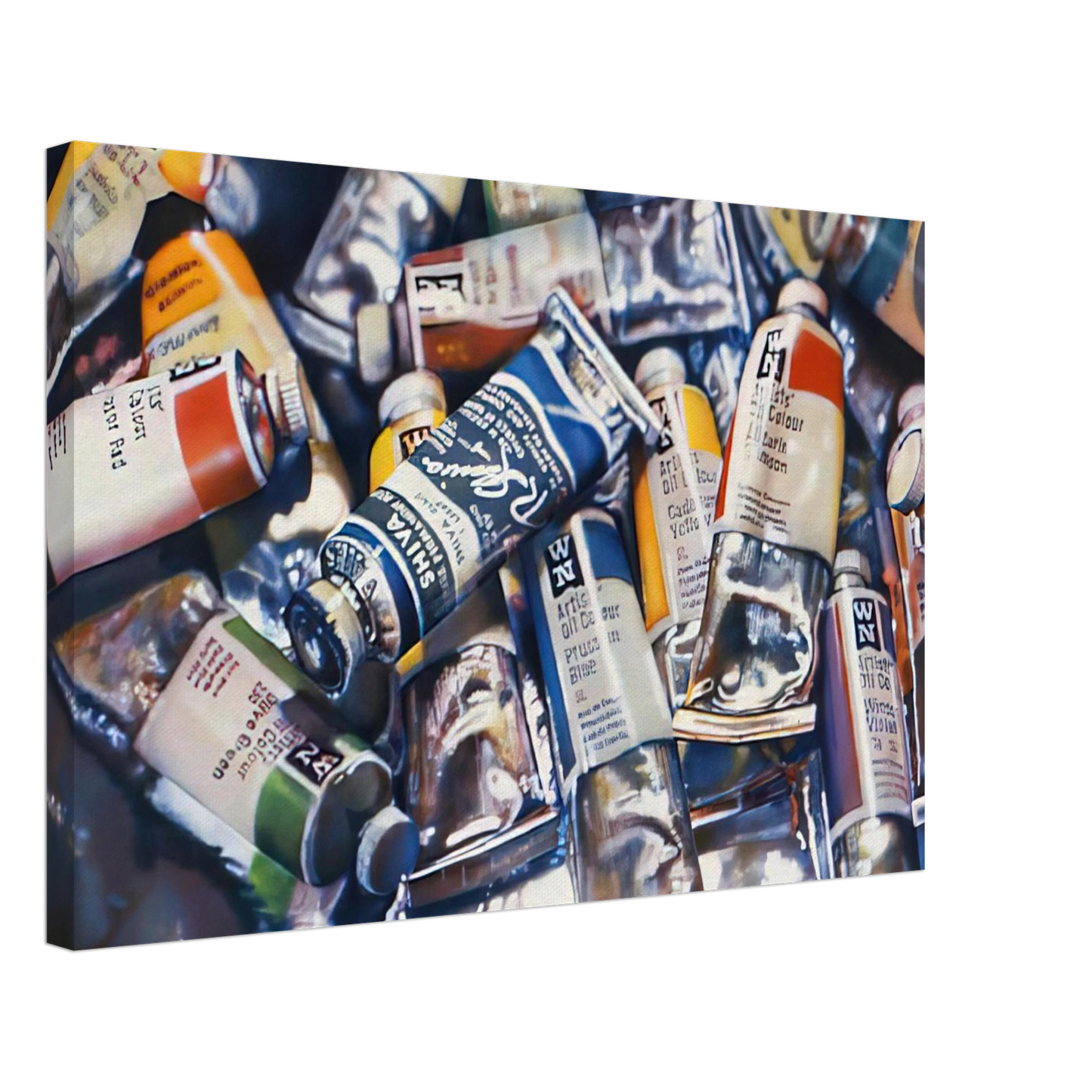 Audrey Flack - SHIVA BLUE 1973 Canvas - 70x100 cm / 28x40 inches-canvas