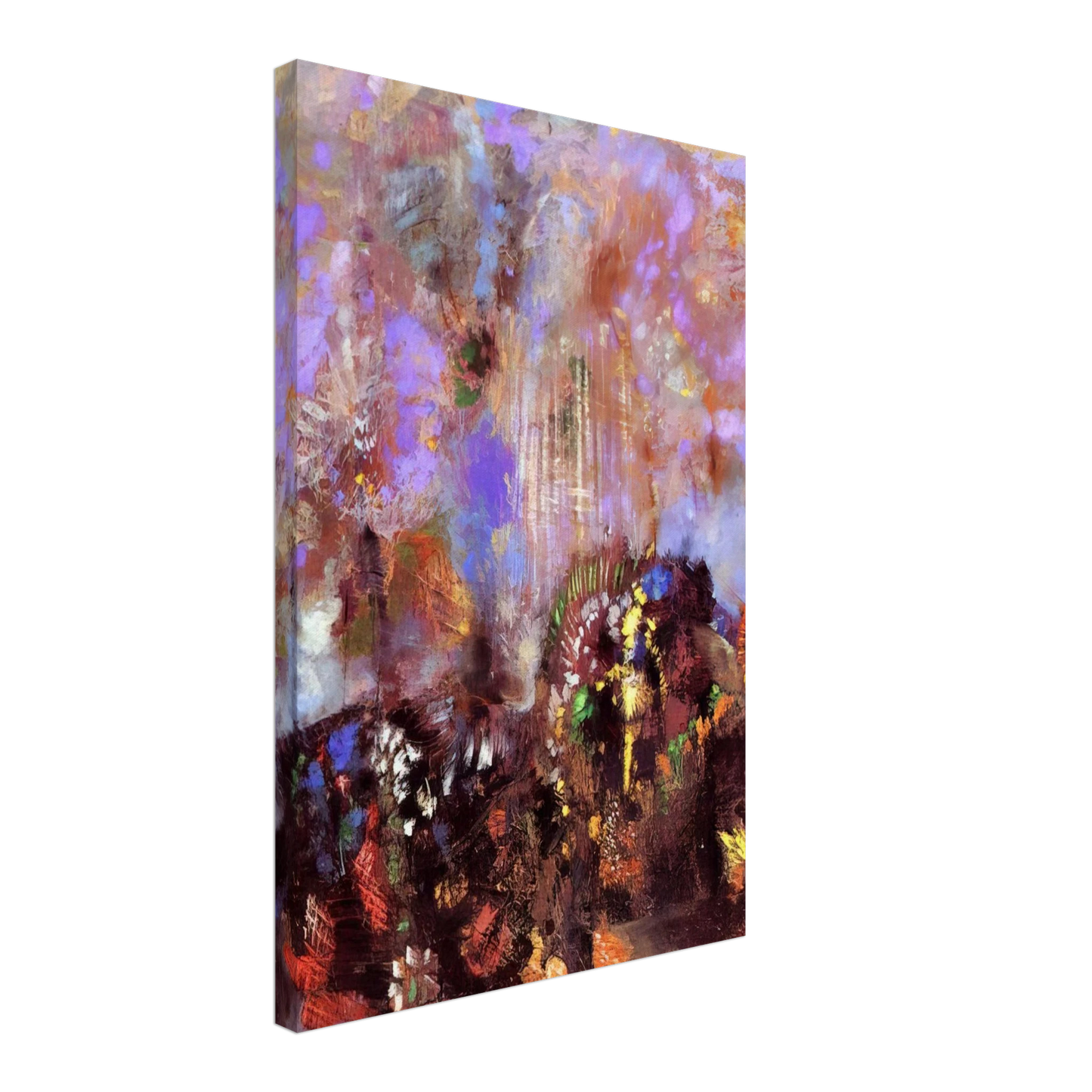 Odilon Redon - COMPOSITION WITH FLOWERS Canvas - 70x100 cm / 28x40 inches-canvas