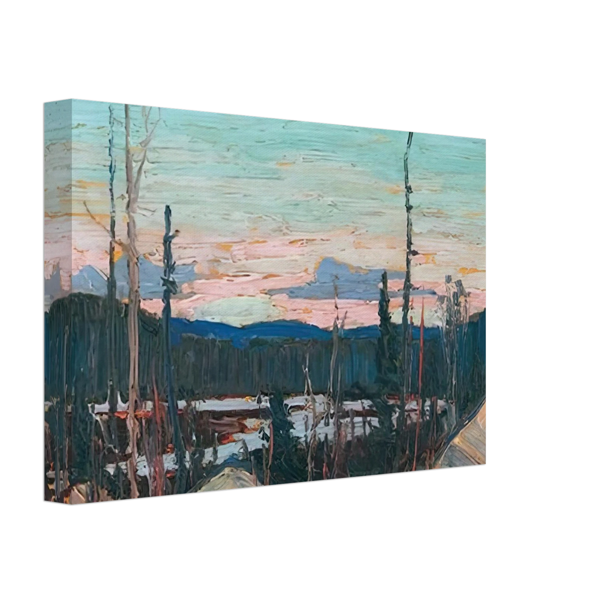 Tom Thomson - BURNT AREA WITH RAGGED ROCKS 1915 Canvas - 70x100 cm / 28x40 inches-canvas