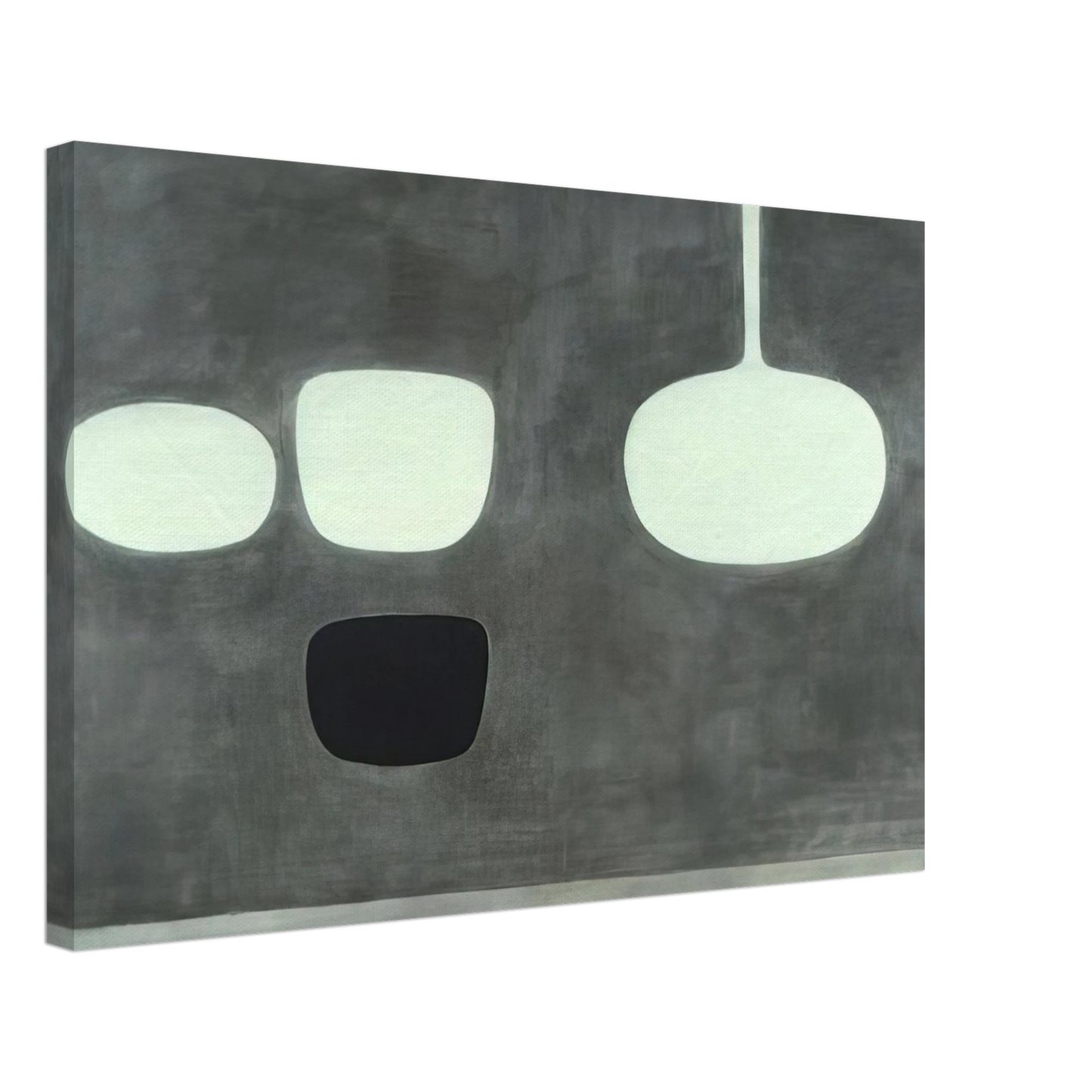 William Scott - Grey Still Life - 1969 Canvas - 70x100 cm / 28x40 inches-canvas