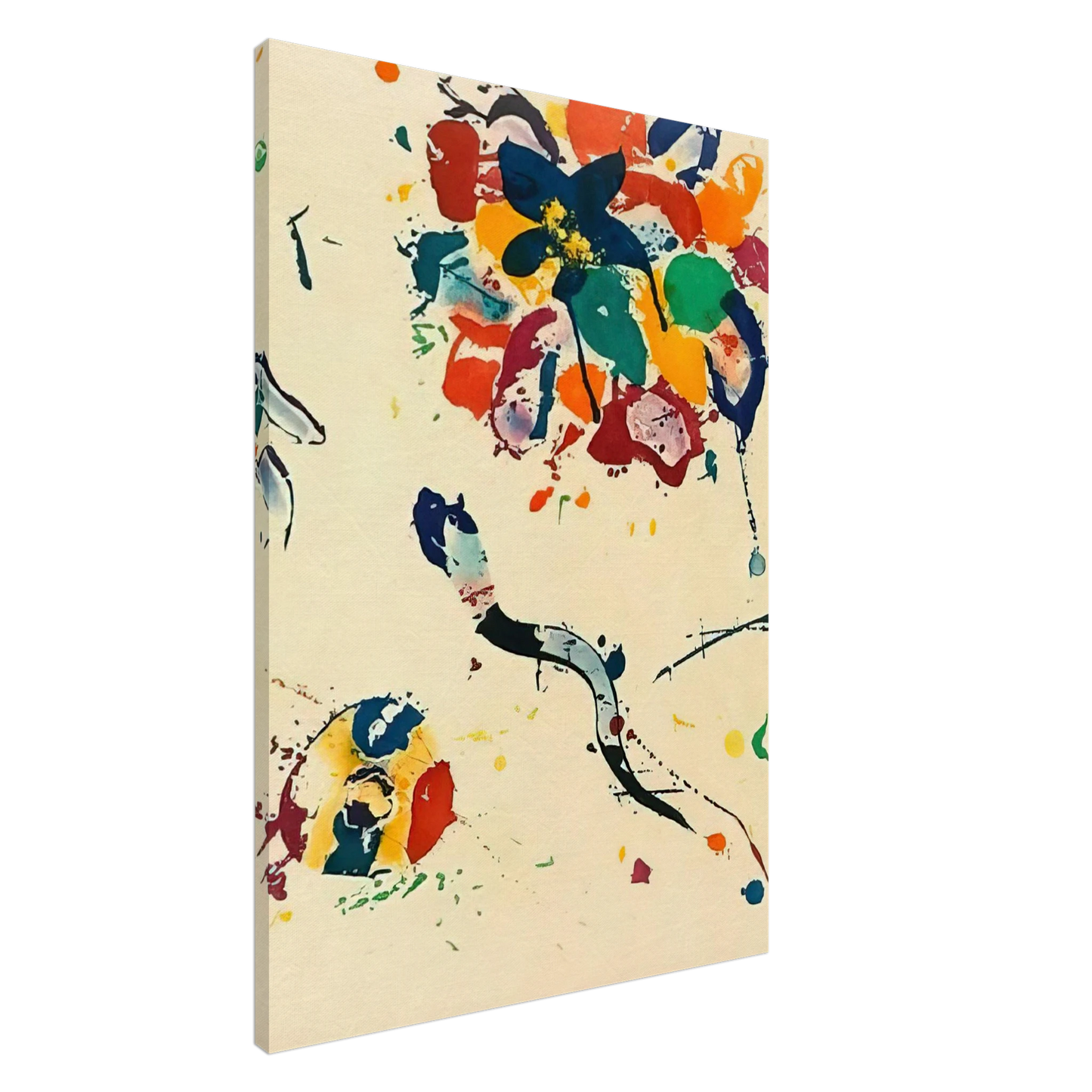 Sam Francis - Untitled  SFE 075  Canvas - 20x30 cm / 8x12 inches-canvas
