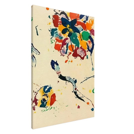 Sam Francis - Untitled  SFE 075  Canvas - 20x30 cm / 8x12 inches-canvas