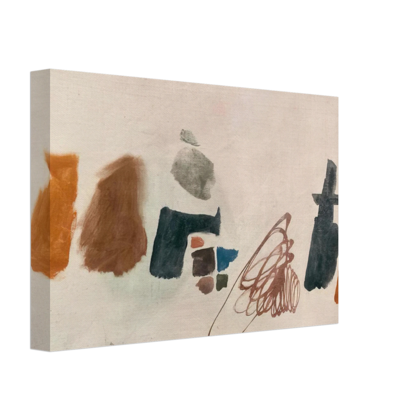 Julius Bissier - 3.9.56 II - 1956 Canvas - 70x100 cm / 28x40 inches-canvas