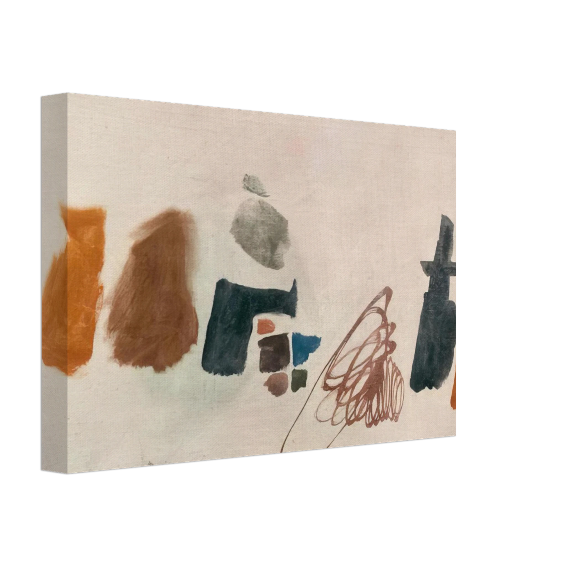 Julius Bissier - 3.9.56 II - 1956 Canvas - 70x100 cm / 28x40 inches-canvas