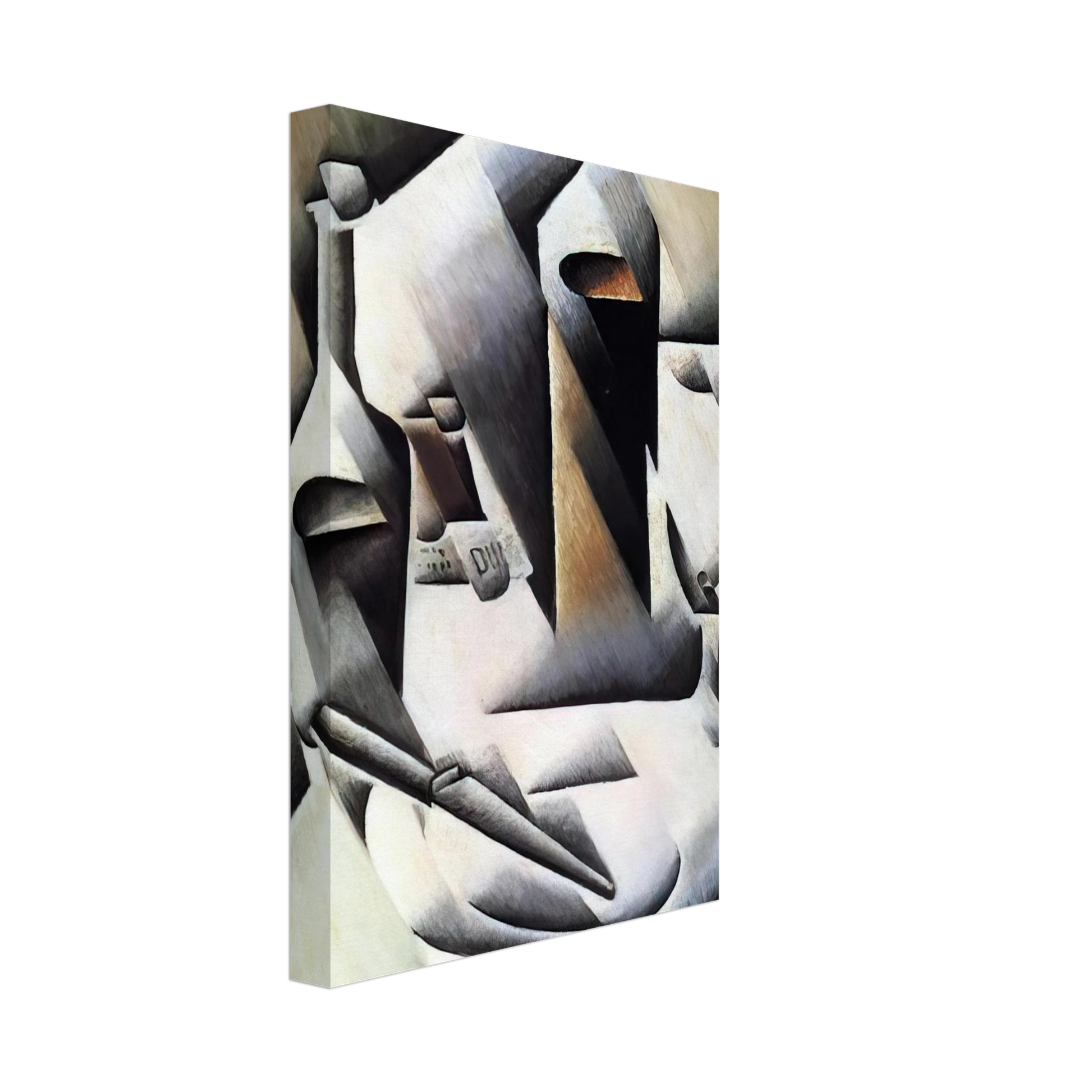 Juan Gris - BOTTLES AND KNIFE 1912 Canvas - 70x100 cm / 28x40 inches-canvas