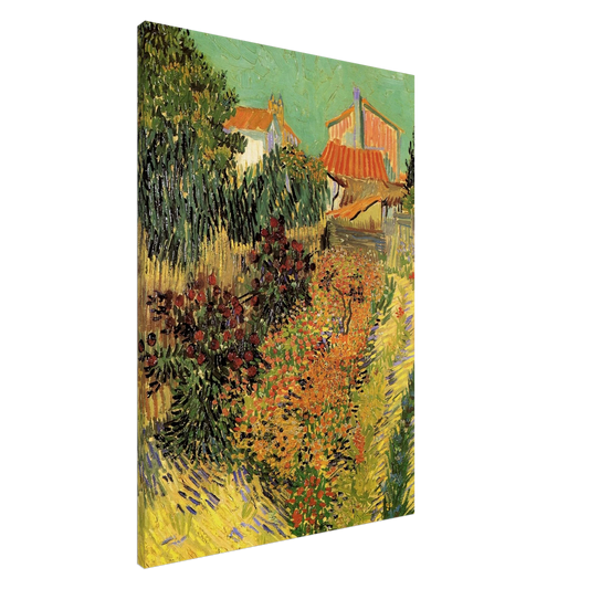 Vincent van Gogh - Garden Behind a House Canvas - 20x30 cm / 8x12 inches-canvas