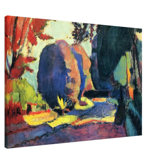 Henri Matisse - THE LUXEMBOURG GARDENS 1901 Canvas - 20x30 cm / 8x12 inches-canvas