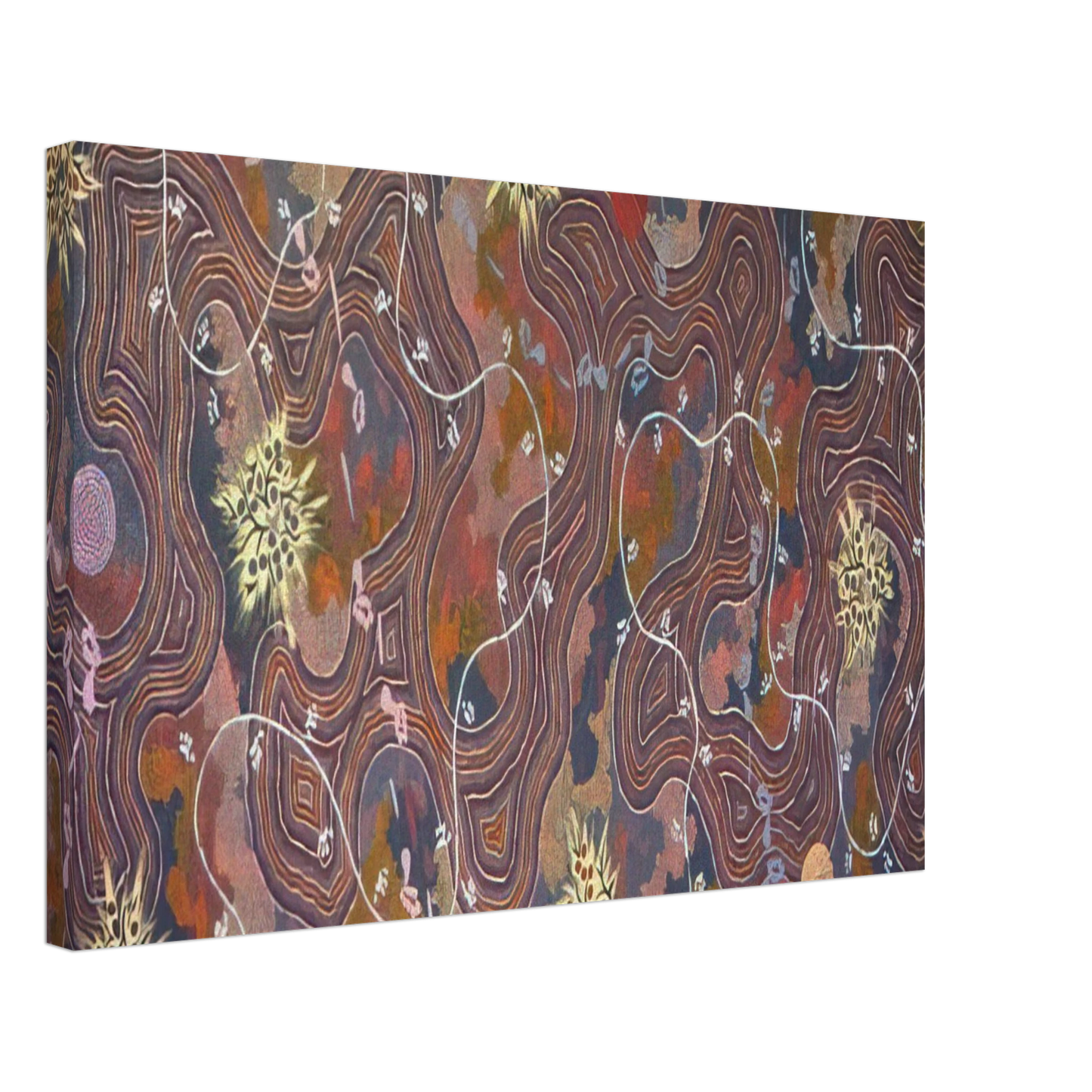 Clifford Possum Tjapaltjarri - Possum Dreaming - 1994 Canvas - 40x60 cm / 16x24 inches-canvas