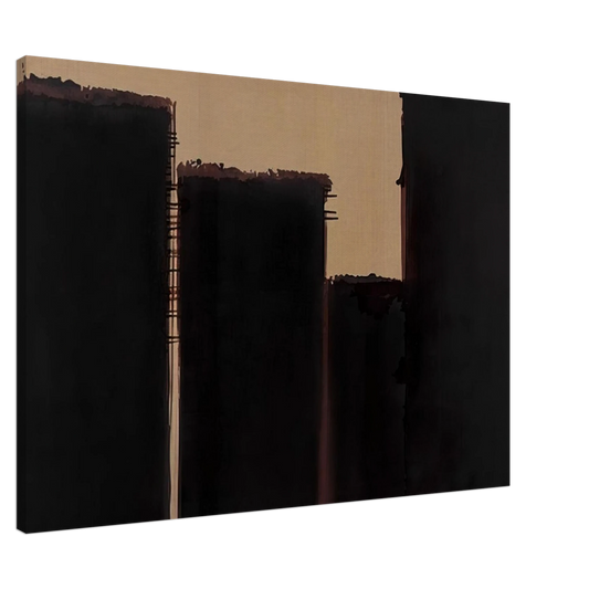 Yun Hyong-keun - Burnt Umber  Ultramarine - 1991 Canvas - 20x30 cm / 8x12 inches-canvas