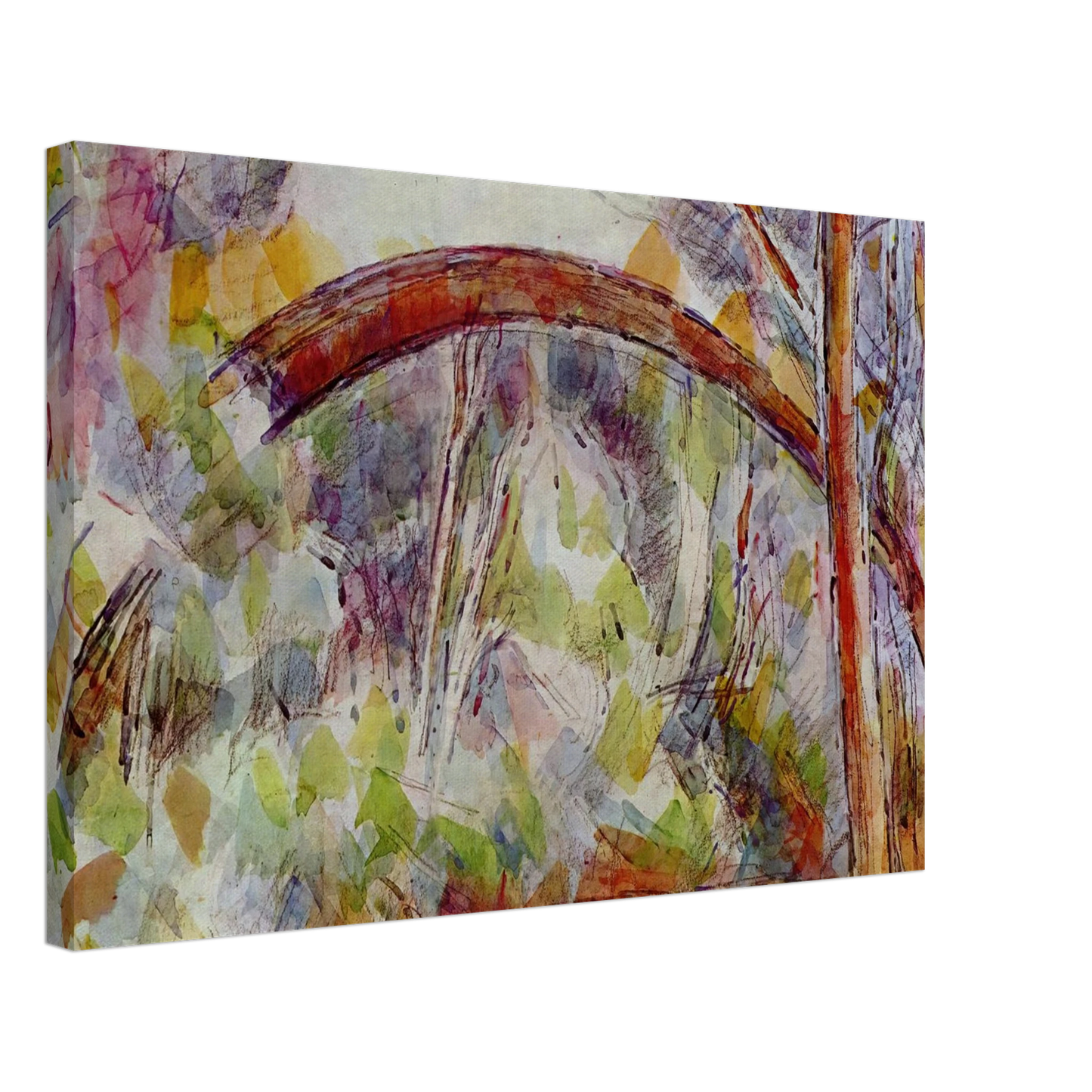 Paul Cezanne - River at the bridge of the three sources Canvas - 70x100 cm / 28x40 inches-canvas