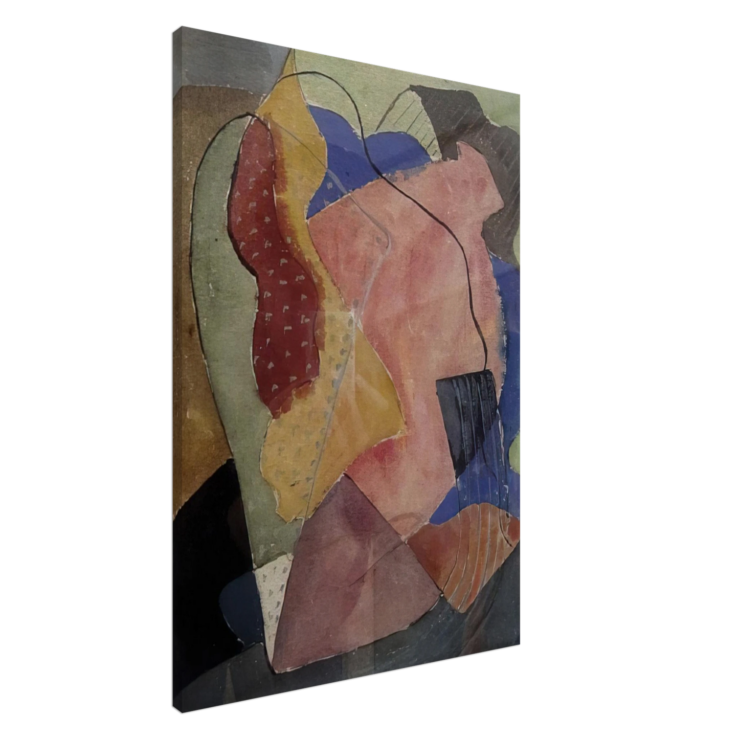 John Ferren - St. Tropez Abstract - 1929 Canvas - 20x30 cm / 8x12 inches-canvas