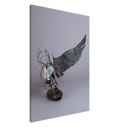 Robert Rauschenberg - MERCURY ZERO SUMMER GLUT 1987 Canvas - 20x30 cm / 8x12 inches-canvas