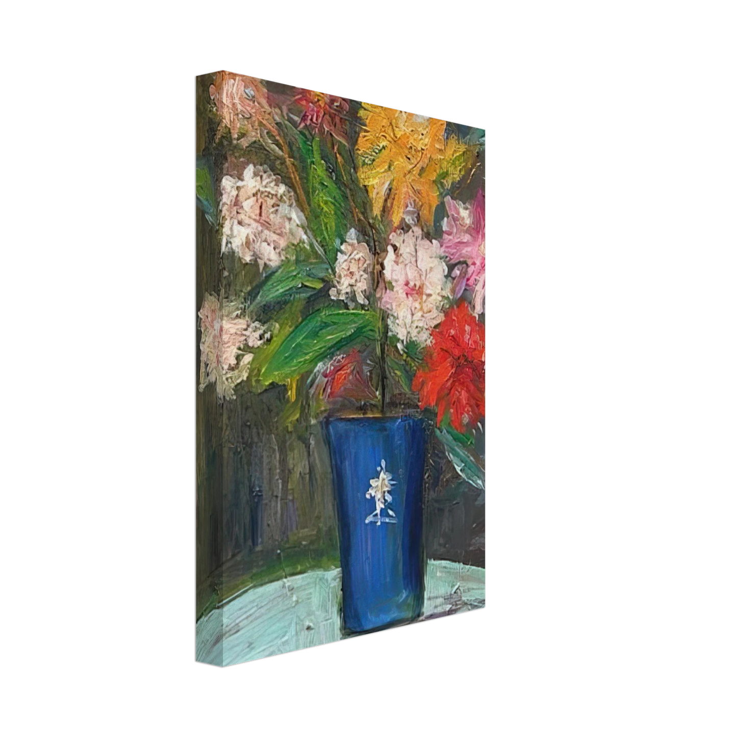 Maurice Utrillo - VASE WITH FLOWERS 1 Canvas - 70x100 cm / 28x40 inches-canvas