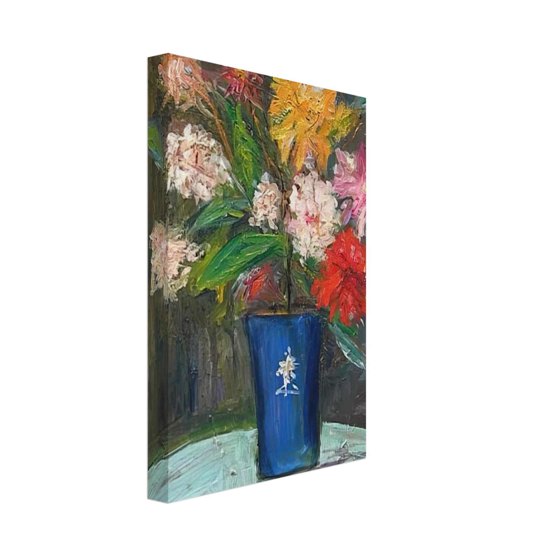 Maurice Utrillo - VASE WITH FLOWERS 1 Canvas - 70x100 cm / 28x40 inches-canvas