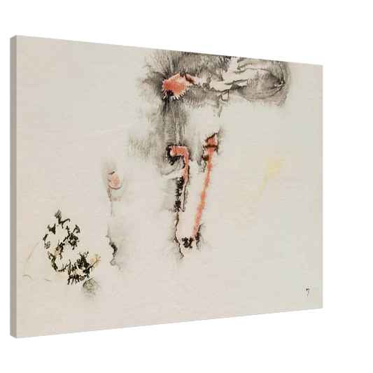 Henri Michaux - UNTITLED Canvas - 20x30 cm / 8x12 inches-canvas
