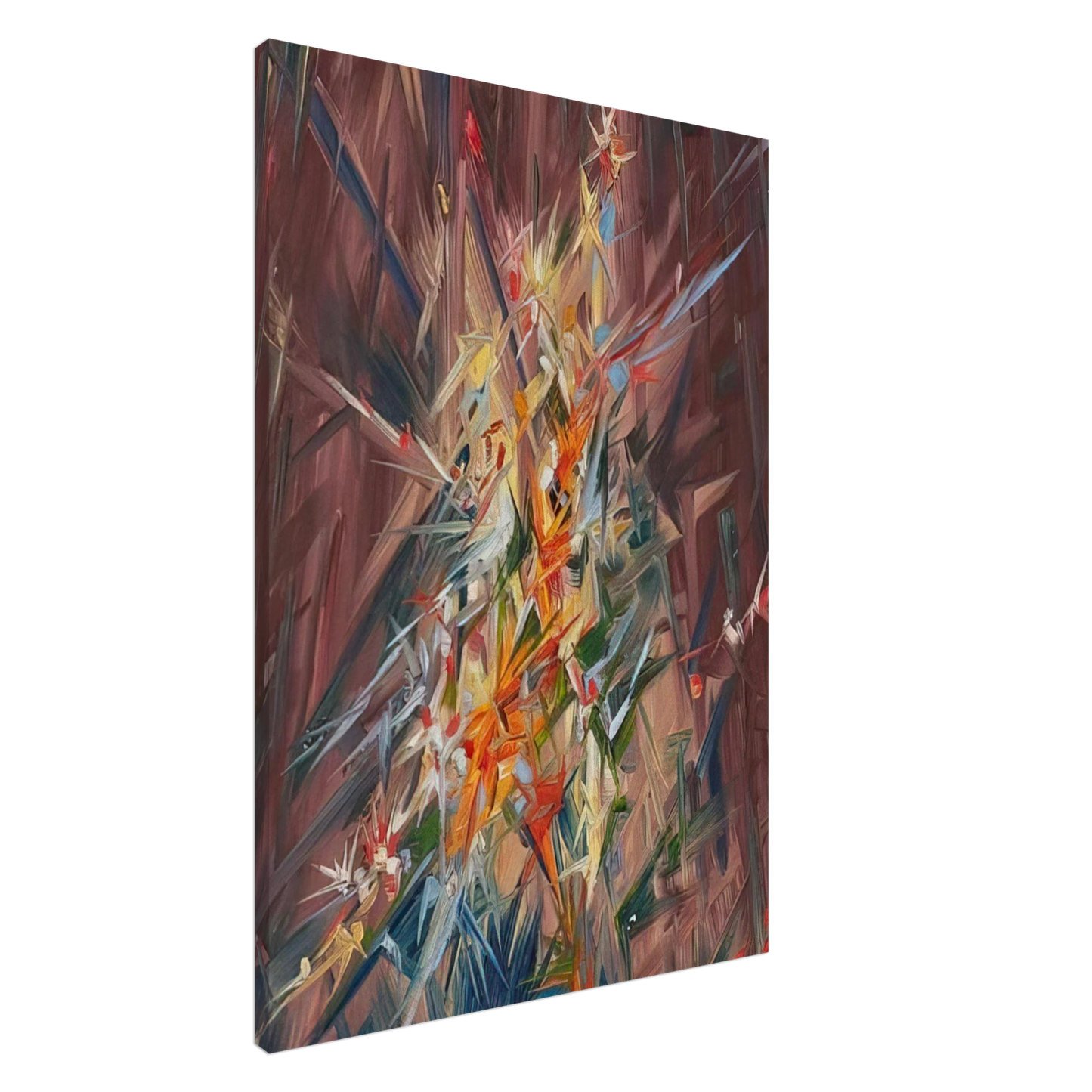 Konrad Zuse - Untitled - 1968 Canvas - 20x30 cm / 8x12 inches-canvas