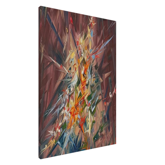 Konrad Zuse - Untitled - 1968 Canvas - 20x30 cm / 8x12 inches-canvas