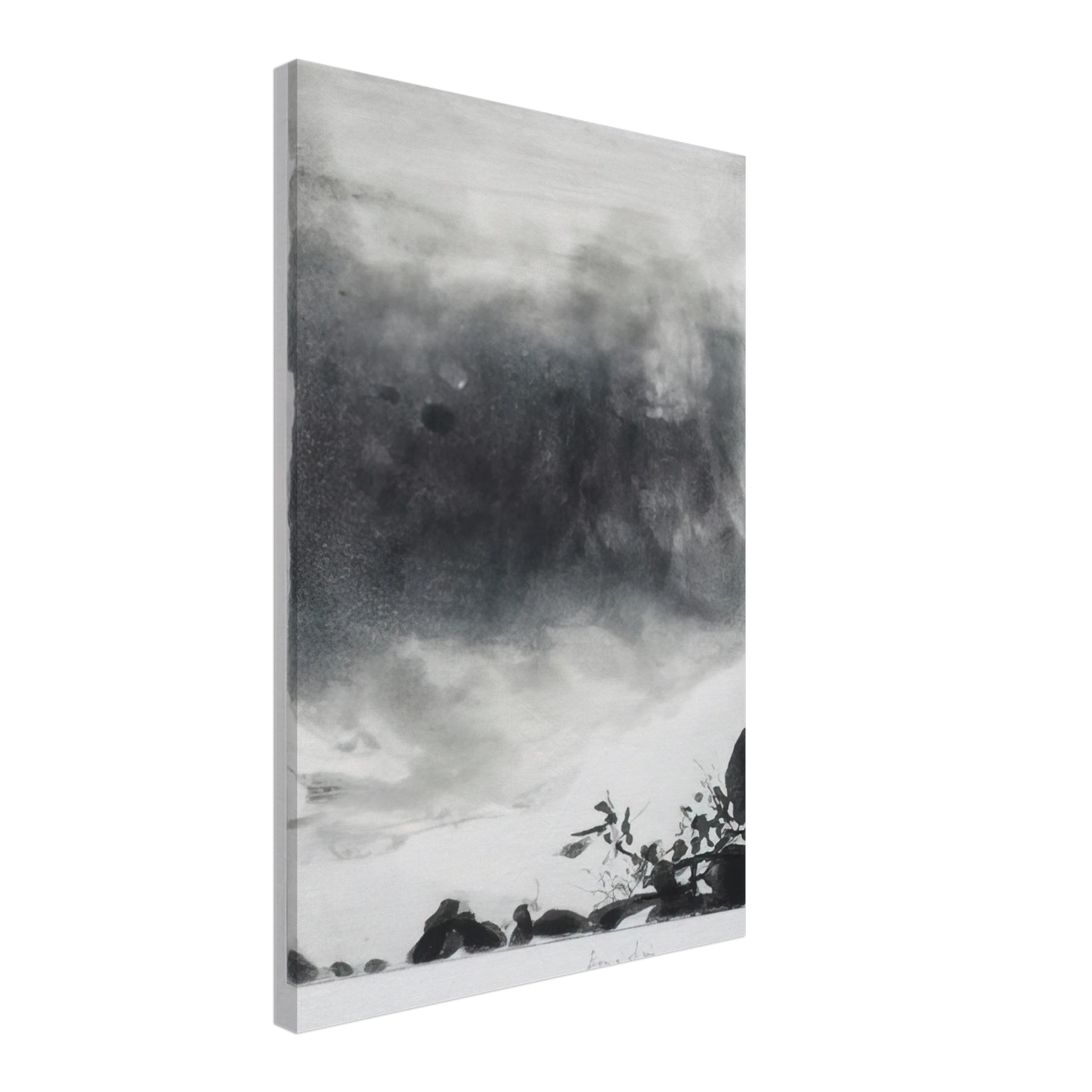 Zao Wou-Ki - PROUSTIANA 1991 Canvas - 70x100 cm / 28x40 inches-canvas