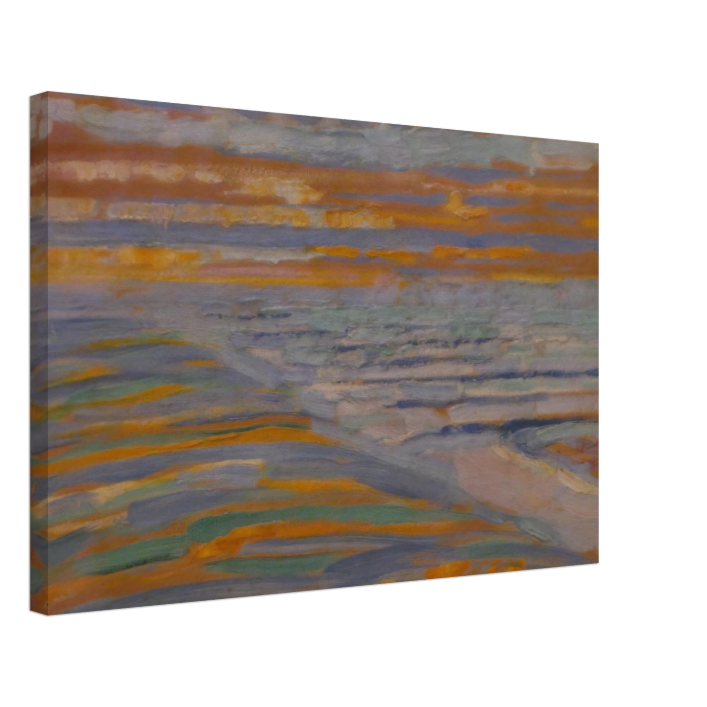 Piet Mondrian - View from the Dunes with Beach and Piers Canvas - 40x60 cm / 16x24 inches-canvas