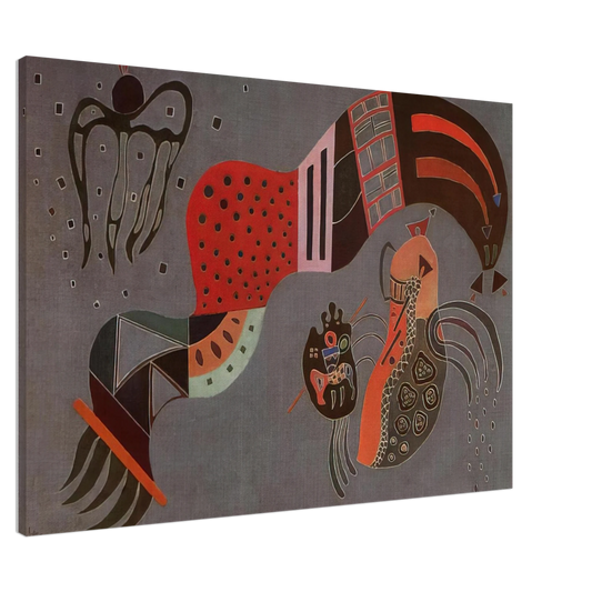 Wassily Kandinsky - TEMPERED ELAN 1944 Canvas - 20x30 cm / 8x12 inches-canvas