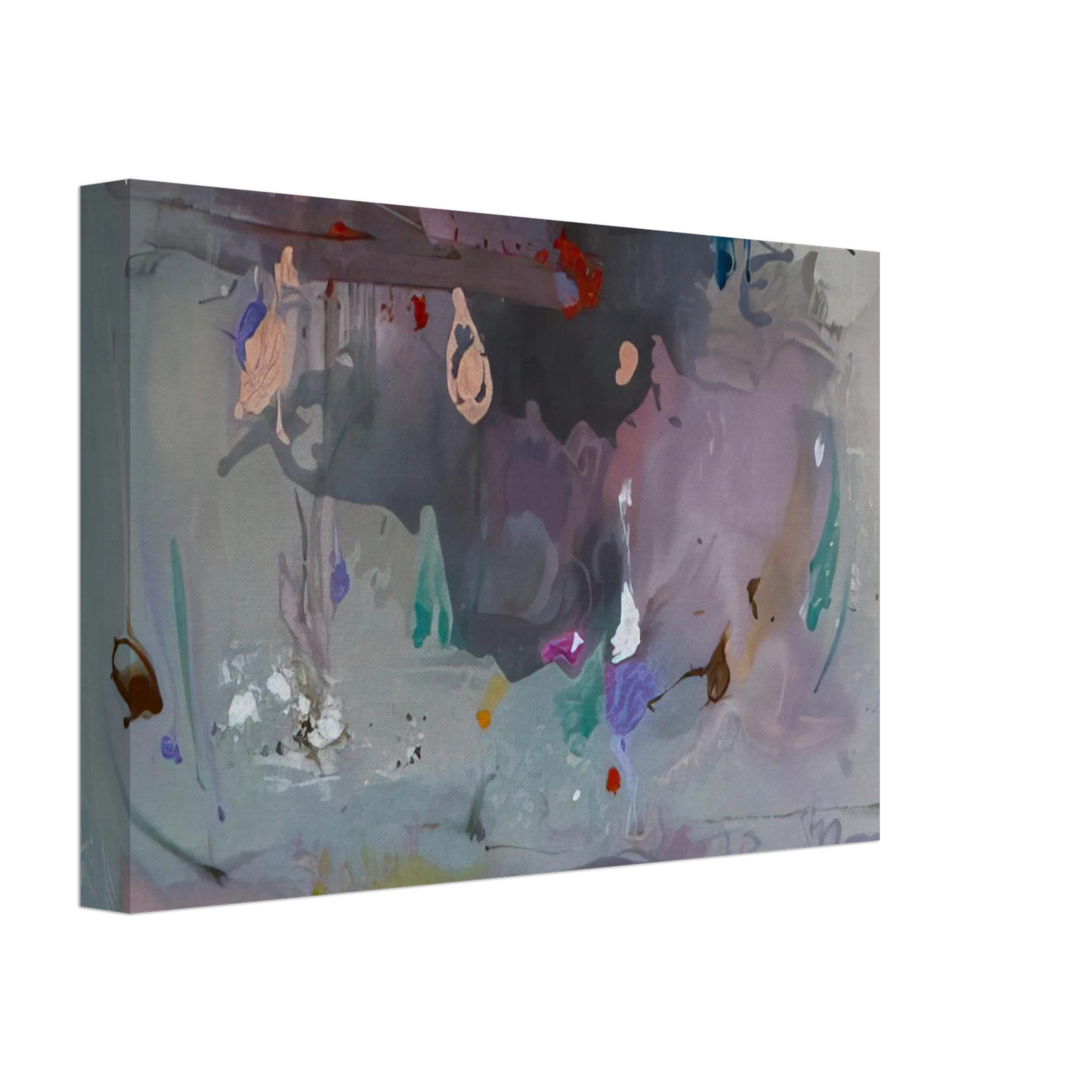 Helen Frankenthaler - Grey Fireworks - 2000 Canvas - 70x100 cm / 28x40 inches-canvas