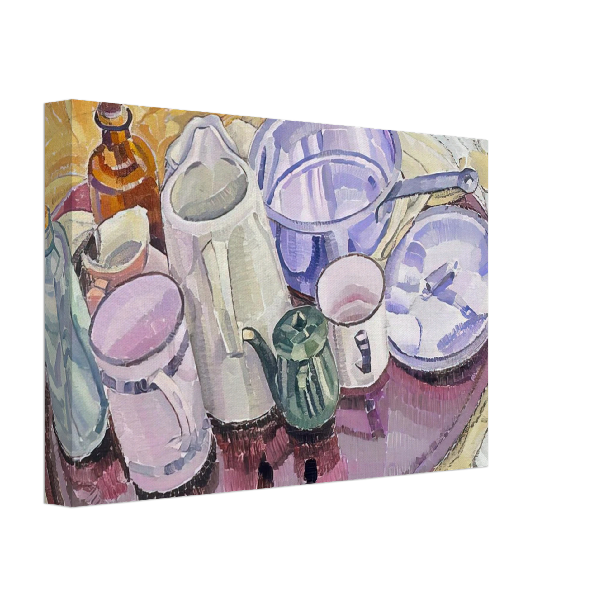 Grace Cossington Smith - Things on an iron tray on the floor - 1928 Canvas - 40x60 cm / 16x24 inches-canvas