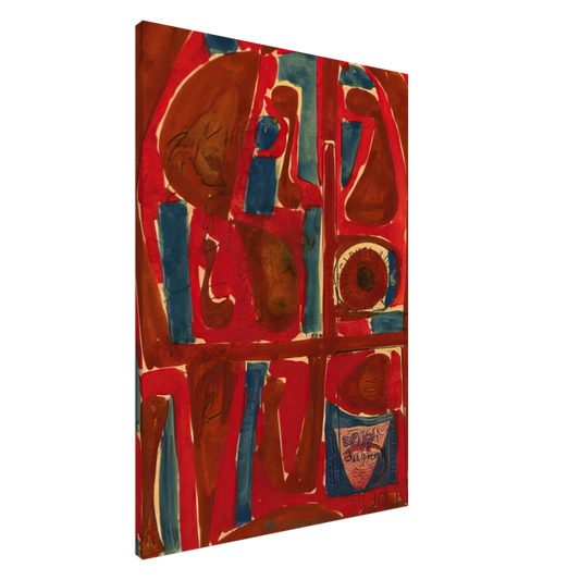 Will Barnet - Untitled - c.1958 United States Canvas - 20x30 cm / 8x12 inches-canvas