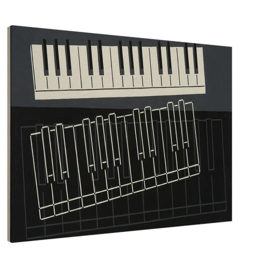 Josef Albers - PIANO KEYS 1932 Canvas - 20x30 cm / 8x12 inches-canvas