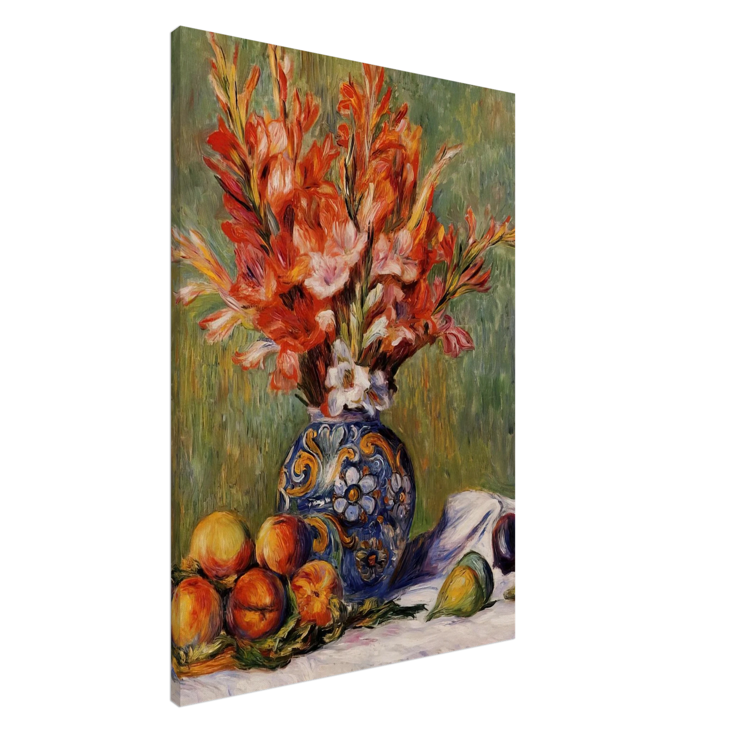Pierre-Auguste Renoir - Flowers and Fruit Canvas - 20x30 cm / 8x12 inches-canvas