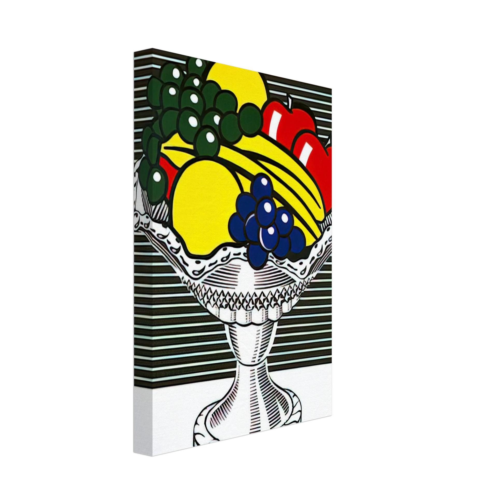 Roy Lichtenstein - STILL LIFE WITH CRYSTAL BOWL 1973 Canvas - 70x100 cm / 28x40 inches-canvas