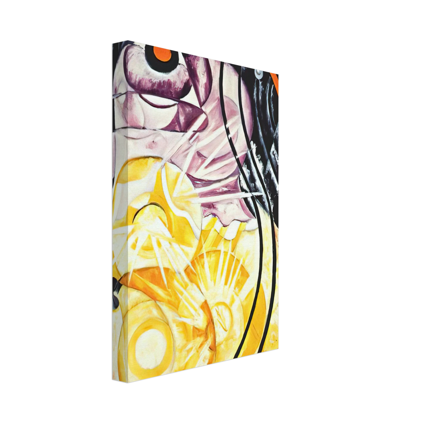 Natalia Goncharova - Electric lamp - 1913 Canvas - 70x100 cm / 28x40 inches-canvas