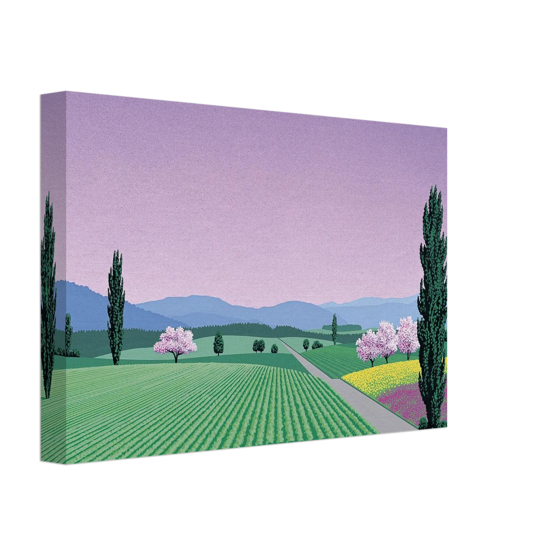 Hiroshi Nagai - Farmlands Canvas - 70x100 cm / 28x40 inches-canvas