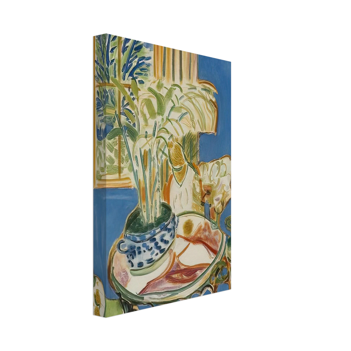 Henri Matisse - BLUE INTERIOR 1947 Canvas - 40x60 cm / 16x24 inches-canvas