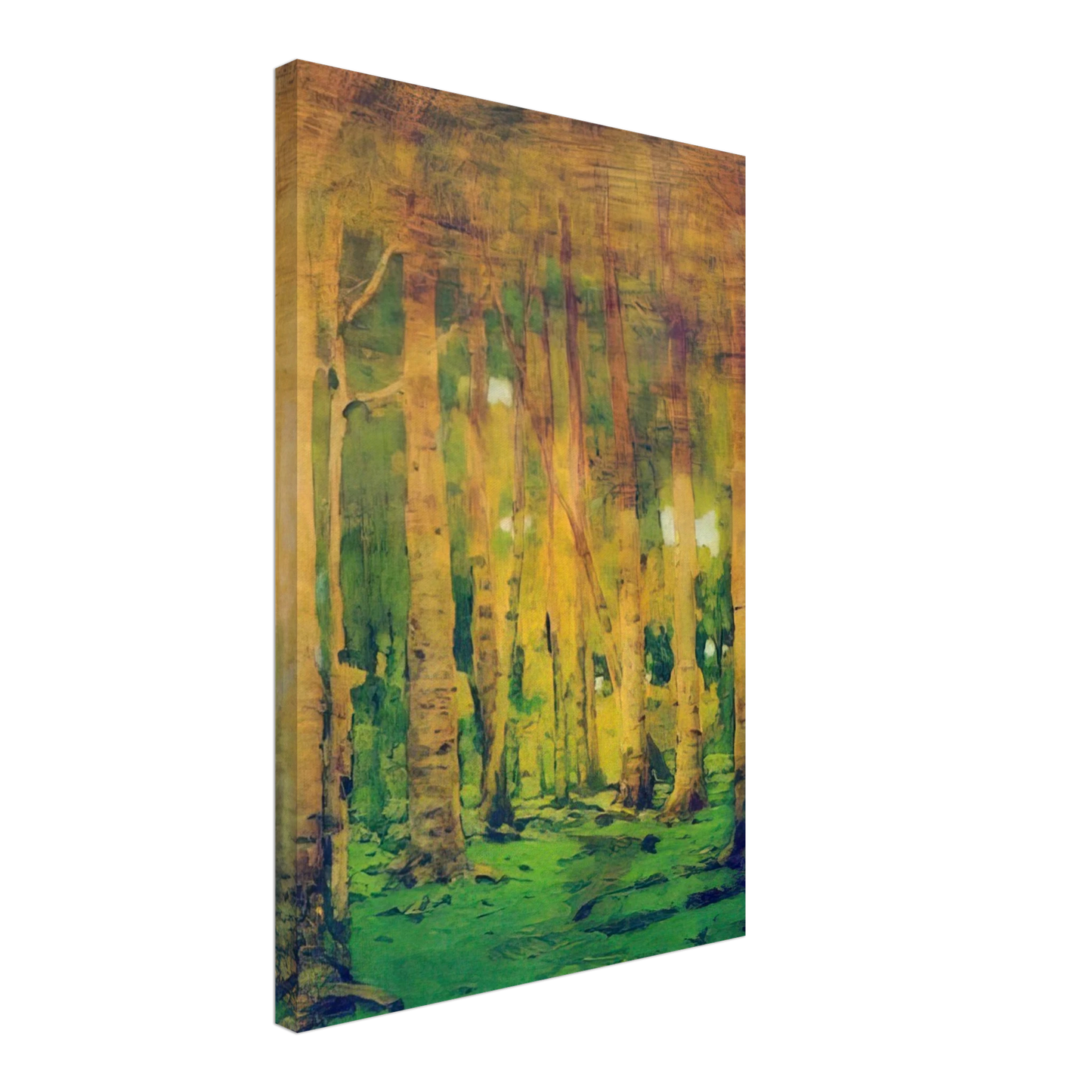 Arkhyp Kuindzhi - A Birch Grove. Spots of sunlight Canvas - 40x60 cm / 16x24 inches-canvas