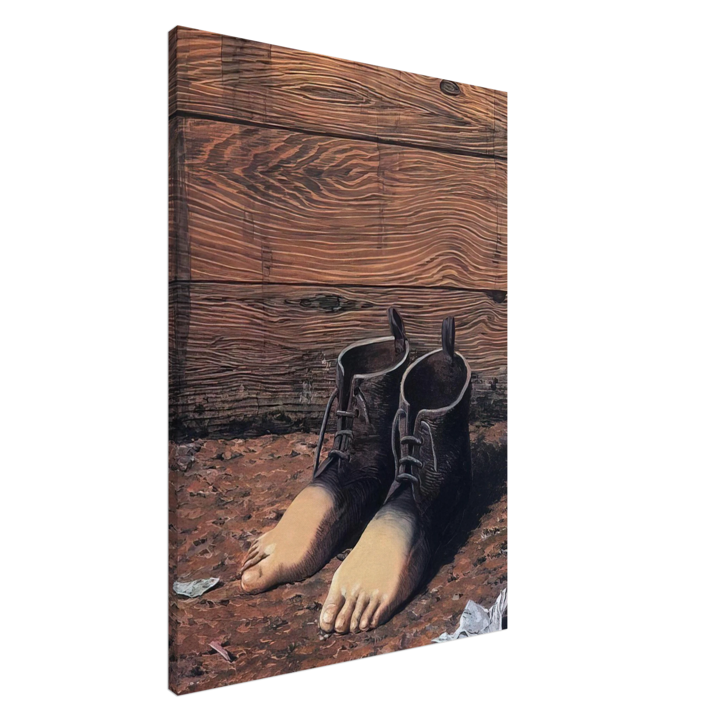 Rene Magritte - THE RED MODEL 1935 Canvas - 20x30 cm / 8x12 inches-canvas