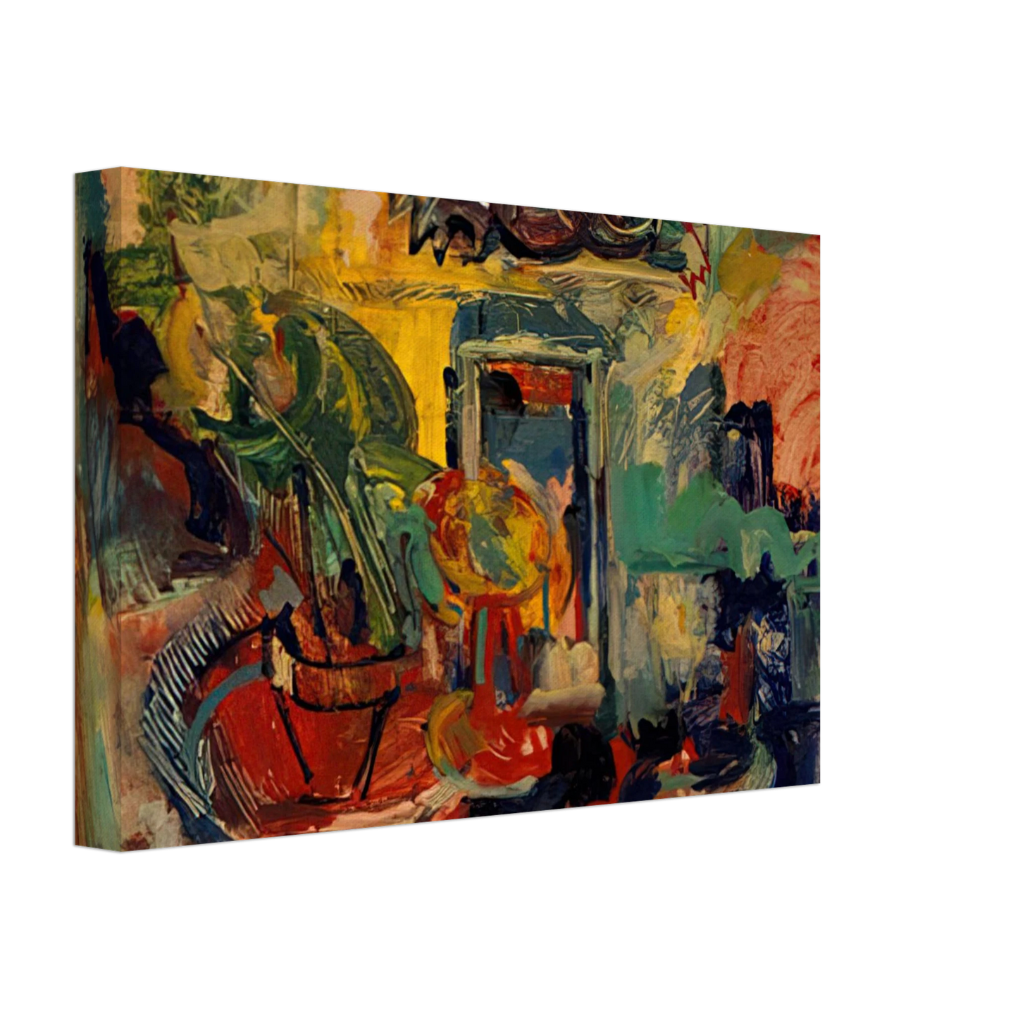 Hans Hofmann - Still Life Interior Canvas - 70x100 cm / 28x40 inches-canvas