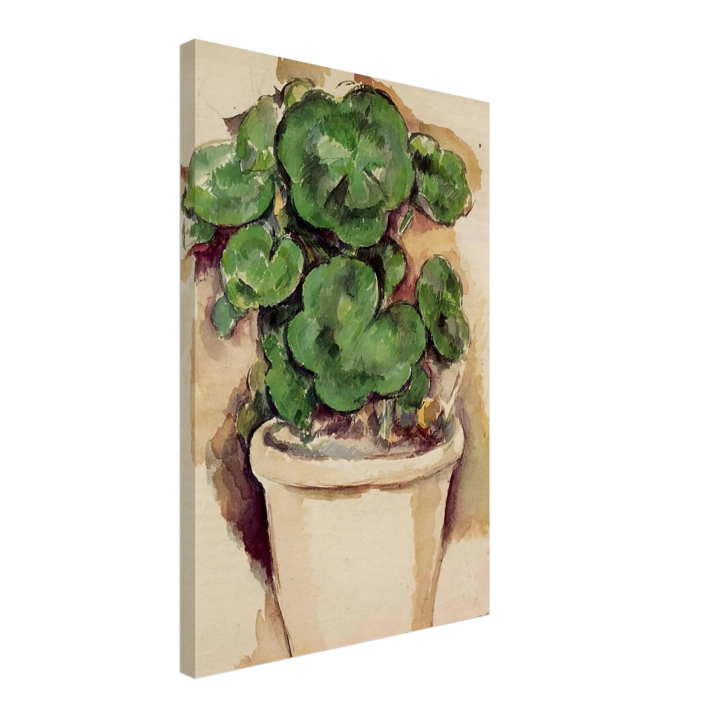 Paul Cezanne - Pot of Geraniums Canvas - 40x60 cm / 16x24 inches-canvas